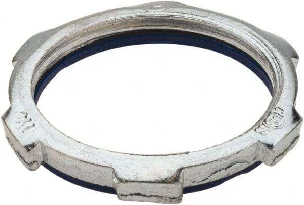 Thomas & Betts - 1-1/4" Trade, Steel Threaded Rigid/Intermediate (IMC) Conduit Locknut - Noninsulated - Exact Tool & Supply