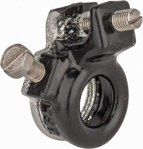 Thomas & Betts - 1/2" Trade, Malleable Iron Lug Screw Straight Rigid/Intermediate (IMC) Conduit Bushing - Partially Insulated - Exact Tool & Supply