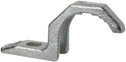 Thomas & Betts - 1-1/2" Pipe, Steel, Hot Dipped Galvanized" Pipe or Conduit Strap - 3/8" Bolt, 1 Mounting Hole - Exact Tool & Supply