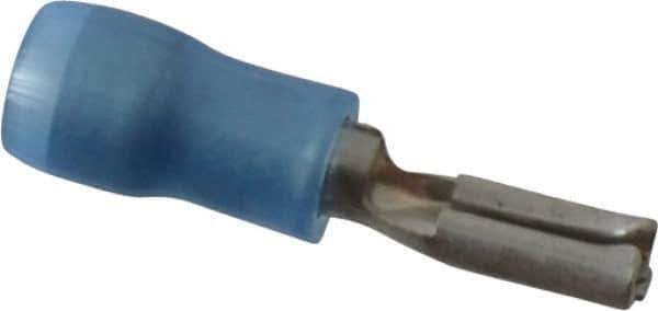 Thomas & Betts - 16 to 14 AWG, Nylon, Fully Insulated, Female Wire Disconnect - 0.11 Inch Wide Tab, Blue, RoHS Compliant, UL 94 V-2 - Exact Tool & Supply