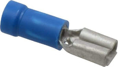 Thomas & Betts - 16 to 14 AWG, Vinyl, Fully Insulated, Female Wire Disconnect - 3/16 Inch Wide Tab, Blue, CSA Certified, RoHS Compliant, UL 94 V-0, UL File E66716, UL Listed - Exact Tool & Supply