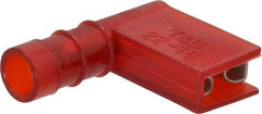 Thomas & Betts - 22 to 18 AWG, Nylon, Fully Insulated, Female Wire Disconnect - 1/4 Inch Wide Tab, Red, CSA Certified, RoHS Compliant, UL 94 V-2, UL File E66716, UL Listed - Exact Tool & Supply