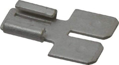 Thomas & Betts - 22 to 18 AWG, Noninsulated, Male Wire Disconnect - Silver, 1/4 Inch Wide Tab, RoHS Compliant, UL 94 V-0 - Exact Tool & Supply