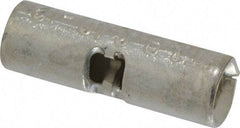 Thomas & Betts - 12 to 10 AWG Compatible, Noninsulated, Crimp-On Butt Splice Terminal - 2 Wire Entries, Copper Contacts, Tin Contact Plating, 0.72" OAL, Yellow - Exact Tool & Supply