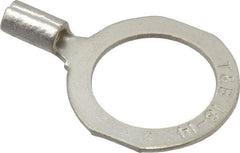 Thomas & Betts - 18-14 AWG Noninsulated Crimp Connection D Shaped Ring Terminal - 1/2" Stud, 1.06" OAL x 0.72" Wide, Tin Plated Copper Contact - Exact Tool & Supply