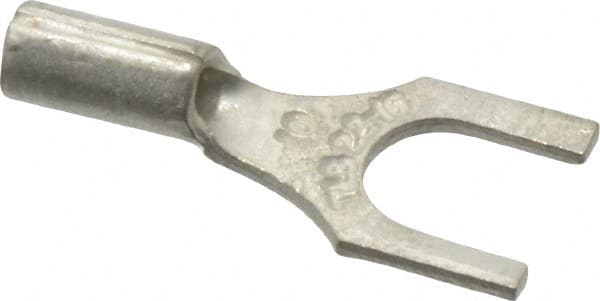 Thomas & Betts - #10 Stud, 22 to 16 AWG Compatible, Noninsulated, Crimp Connection, Standard Fork Terminal - Exact Tool & Supply