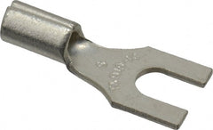 Thomas & Betts - #6 Stud, 18 to 14 AWG Compatible, Noninsulated, Crimp Connection, Standard Fork Terminal - Exact Tool & Supply