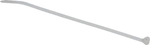 Thomas & Betts - 5-1/2" Long Natural (Color) Nylon Standard Cable Tie - 40 Lb Tensile Strength, 1.31mm Thick, 28.7mm Max Bundle Diam - Exact Tool & Supply