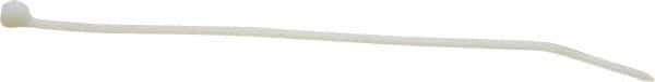 Thomas & Betts - 7.31" Long Natural (Color) Nylon Standard Cable Tie - 50 Lb Tensile Strength, 1.09mm Thick, 44.45mm Max Bundle Diam - Exact Tool & Supply