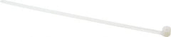 Thomas & Betts - 8-3/4" Long Natural (Color) Nylon Standard Cable Tie - 120 Lb Tensile Strength, 1.27mm Thick, 50.8mm Max Bundle Diam - Exact Tool & Supply