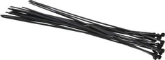 Thomas & Betts - 14.2" Long Black Nylon Standard Cable Tie - 50 Lb Tensile Strength, 1.4mm Thick, 101.6mm Max Bundle Diam - Exact Tool & Supply
