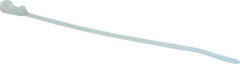 Thomas & Betts - 6" Long Natural (Color) Nylon Mountable Cable Tie - 40 Lb Tensile Strength, 1.31mm Thick, 28.7mm Max Bundle Diam - Exact Tool & Supply