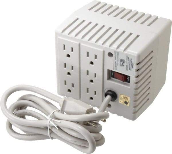 Tripp-Lite - 6 Outlets, 140 Volt Max Input, 600 VA, Portable Power Conditioner - 120 VAC Output, 4-3/4 Inch Wide x 5-1/2 Inch High x 4-3/4 Inch Deep - Exact Tool & Supply