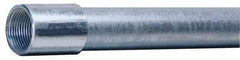 Made in USA - 1-1/4" Trade Size, 10' Long, Rigid Conduit - Steel, 1-1/4" ID - Exact Tool & Supply