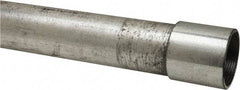 Made in USA - 1-1/2" Trade Size, 10' Long, Rigid Conduit - Steel, 1-1/2" ID - Exact Tool & Supply