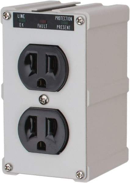 Tripp-Lite - 2 Outlets, 120 Volts, 15 Amps, Power Outlet Strip - Direct Plug-in Mount, 5-15P NEMA Configuration, 4" Strip, CSA Approved, cULus, IEEE 587 Category A Specifications, IEEE 587 Category B Specifications, UL1449 3rd Edition - Exact Tool & Supply