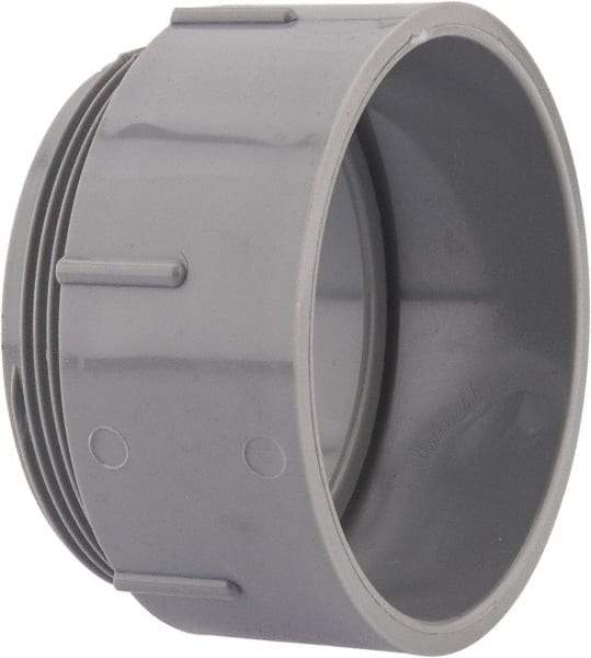 Thomas & Betts - 4" Trade, PVC Threaded Rigid Conduit Male Adapter - Insulated - Exact Tool & Supply