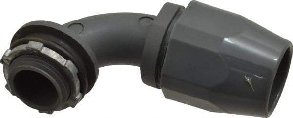 Thomas & Betts - 3/4" Trade, Thermoplastic Threaded Angled Liquidtight Conduit Connector - Insulated - Exact Tool & Supply