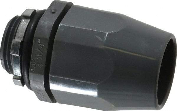Thomas & Betts - 3/4" Trade, Thermoplastic Threaded Straight Liquidtight Conduit Connector - Insulated - Exact Tool & Supply