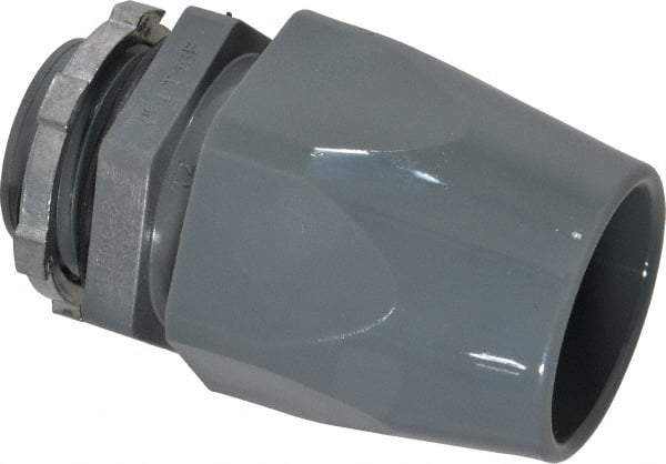Thomas & Betts - 1" Trade, Thermoplastic Threaded Straight Liquidtight Conduit Connector - Insulated - Exact Tool & Supply