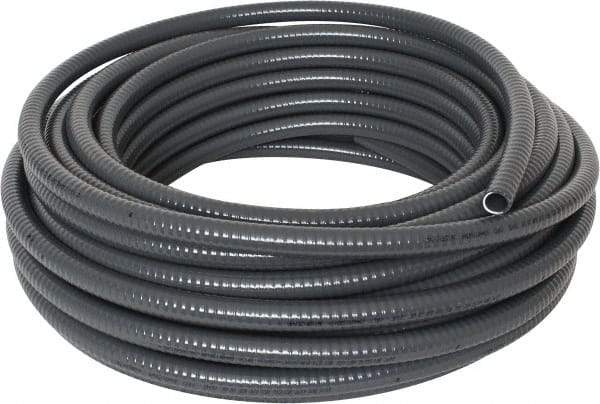 Thomas & Betts - 1/2" Trade Size, 100' Long, Flexible Liquidtight Conduit - PVC, 0.627" ID, Gray - Exact Tool & Supply