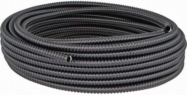 Thomas & Betts - 3/8" Trade Size, 100' Long, Flexible Liquidtight Conduit - PVC, 0.489" ID, Black - Exact Tool & Supply