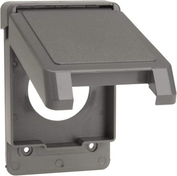 Thomas & Betts - Electrical Outlet Box Polycarbonate Single Receptacle Cover - Exact Tool & Supply