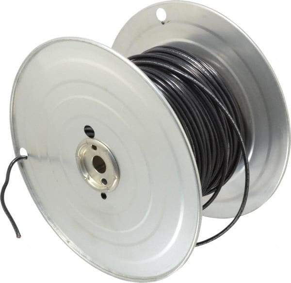 Southwire - 10 AWG, 105 Strand, Black Machine Tool Wire - PVC, Acid, Moisture and Oil Resistant, 500 Ft. Long - Exact Tool & Supply