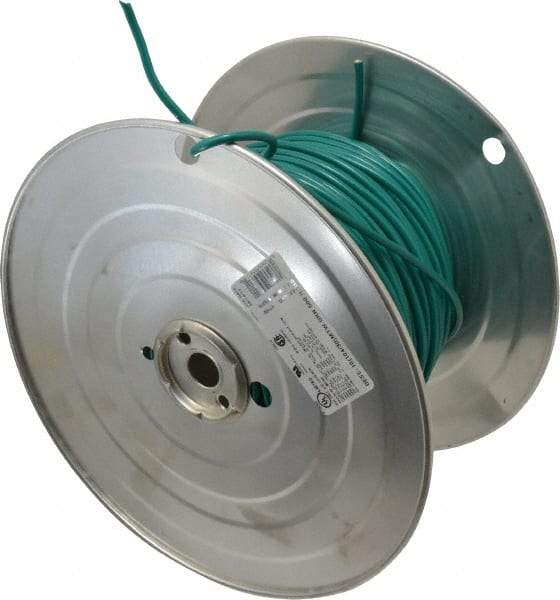 Southwire - 10 AWG, 105 Strand, Green Machine Tool Wire - PVC, Acid, Moisture and Oil Resistant, 500 Ft. Long - Exact Tool & Supply