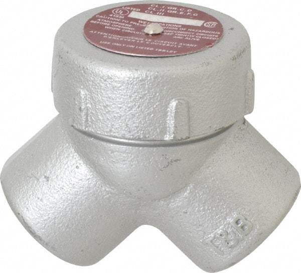Thomas & Betts - 1" Trade, Iron Threaded Angled Rigid/Intermediate (IMC) Conduit Elbow - Noninsulated - Exact Tool & Supply