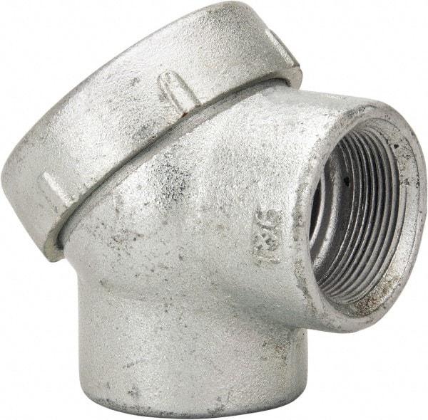 Thomas & Betts - 1-1/2" Trade, Iron Threaded Angled Rigid/Intermediate (IMC) Conduit Elbow - Noninsulated - Exact Tool & Supply