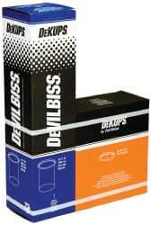 DeVilbiss - Paint Sprayer Cup - Disposable Cups and Lids, 32 Pack, Compatible with Siphon and Gravity Spray Guns - Exact Tool & Supply