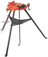 Ridgid - 1/8" to 12" Pipe Capacity, Portable Tristand Chain Vise - Exact Tool & Supply
