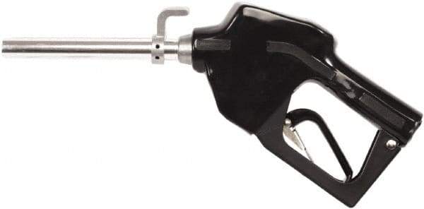 PRO-LUBE - Nozzle Repair Part - Contains Nozzle with Hook, Automatic Fuel Control Nozzle, Straight Spout, 3/4\x94 NPT (F) Inlet, For Use with Gasoline, Diesel - Exact Tool & Supply