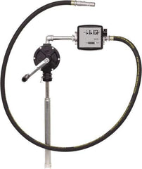 PRO-LUBE - 10 GPM, 3/4" Hose Diam, Kerosene, Diesel & Fuel Oil Pump - Cast-iron Pump, 3/4" Inlet, 3/4" Outlet, 3 Volts, 8' Hose Length - Exact Tool & Supply