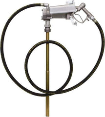 PRO-LUBE - 15 GPM, 3/4" Hose Diam, Gasoline, Kerosene & Diesel Fuel Pump - Aluminum Die Cast Pump, 3/4" Inlet, 3/4" Outlet, 24 VDC, 12' Hose Length, 1/7 hp - Exact Tool & Supply