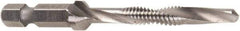 Greenlee - #8-32 to #8-32, 3" Overall Length, 2" Drill Length, High Speed Steel Combination Drill and Tap Set - 2 Flutes, 1 Piece Set - Exact Tool & Supply