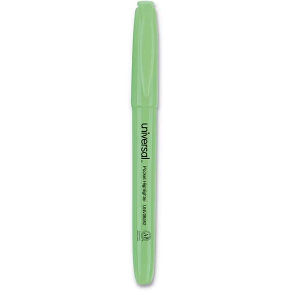 UNIVERSAL - Markers & Paintsticks Type: Highlighters Color: Fluorescent Green - Exact Tool & Supply