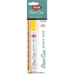 Krylon - 0.33 oz Sun Yellow Gloss Finish Paint Pen - Pen, Direct to Metal, 522 gL VOC Compliance - Exact Tool & Supply