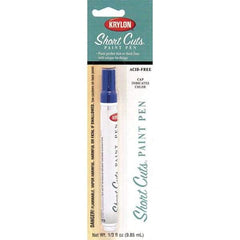 Krylon - 0.33 oz Ocean Blue Gloss Finish Paint Pen - Pen, Direct to Metal, 520 gL VOC Compliance - Exact Tool & Supply