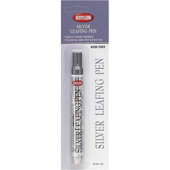 Krylon - 0.33 oz Silver Metallic Finish Paint Pen - Leafing, Direct to Metal, 875 gL VOC Compliance - Exact Tool & Supply