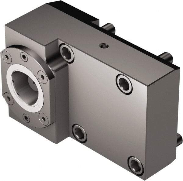 Sandvik Coromant - Left Hand Cut, C4 Modular Connection, Adapter/Mount Lathe Modular Clamping Unit - 40mm Square Shank Diam, 2.953" OAL, Through Coolant - Exact Tool & Supply