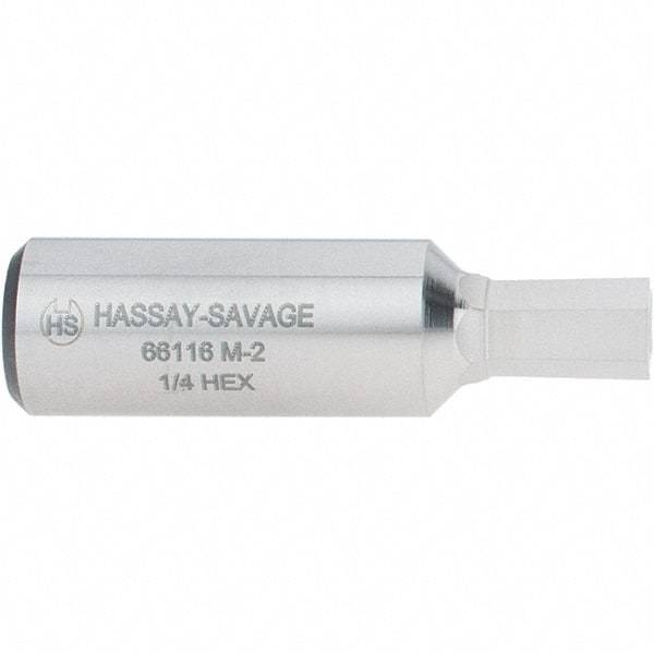 Hassay-Savage - 1/4" Hexagon Rotary Broach - 3/8" Depth of Cut, 1/2" Shank - Exact Tool & Supply