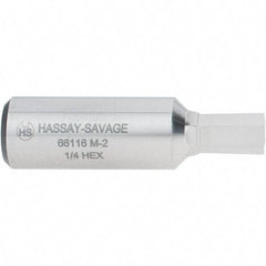 Hassay-Savage - 1/4" Hexagon Rotary Broach - 3/8" Depth of Cut, 1/2" Shank - Exact Tool & Supply