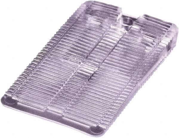 Precision Brand - 30 Piece, 1/4" Thick x 1" Wide x 2" Long Shim Stock Sheet Assortment - Clear (Color), ±10% Tolerance - Exact Tool & Supply