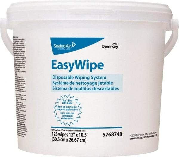 Diversey - Pre-Moistened General Purpose Wipes - Refill, 24-7/8" x 8-5/8" Sheet Size, White - Exact Tool & Supply