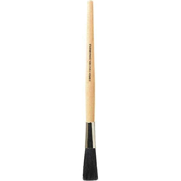 Bestt-Liebco - 1/2" Oval Hog Sash Brush - Wood Sash Handle - Exact Tool & Supply