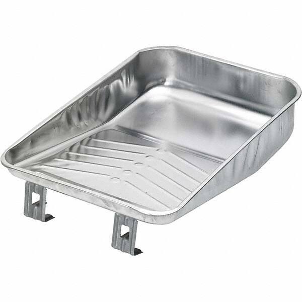 Bestt-Liebco - 9" Roller Compatible Mini Paint Roller Tray - 1 Gal Capacity, 9" Wide, Metal - Exact Tool & Supply