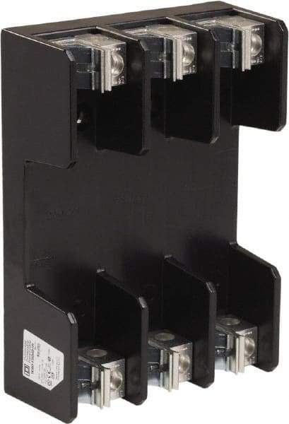 Square D - 3 Pole, 600 Volt, 100 Amp, Surface Mount Fuse Holder - Compatible with R Class Fuse - Exact Tool & Supply
