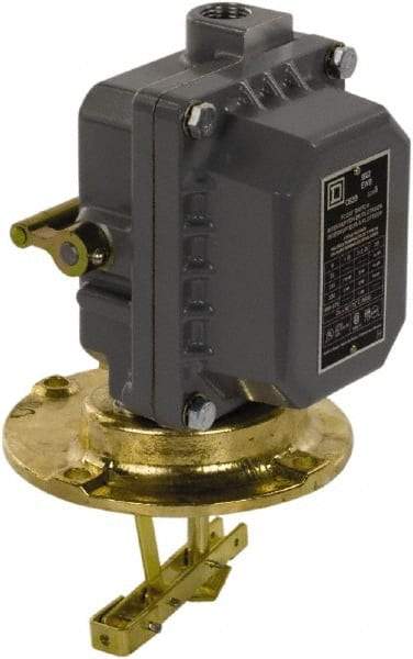 Square D - 4 NEMA Rated, DPST, Float Switch Pressure and Level Switch - 575 VAC, Line-Load-Load-Line Terminal - Exact Tool & Supply